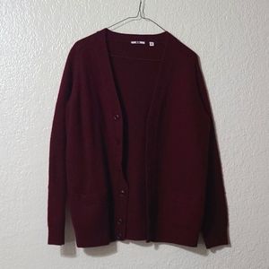 Burgundy Cardigan size XL